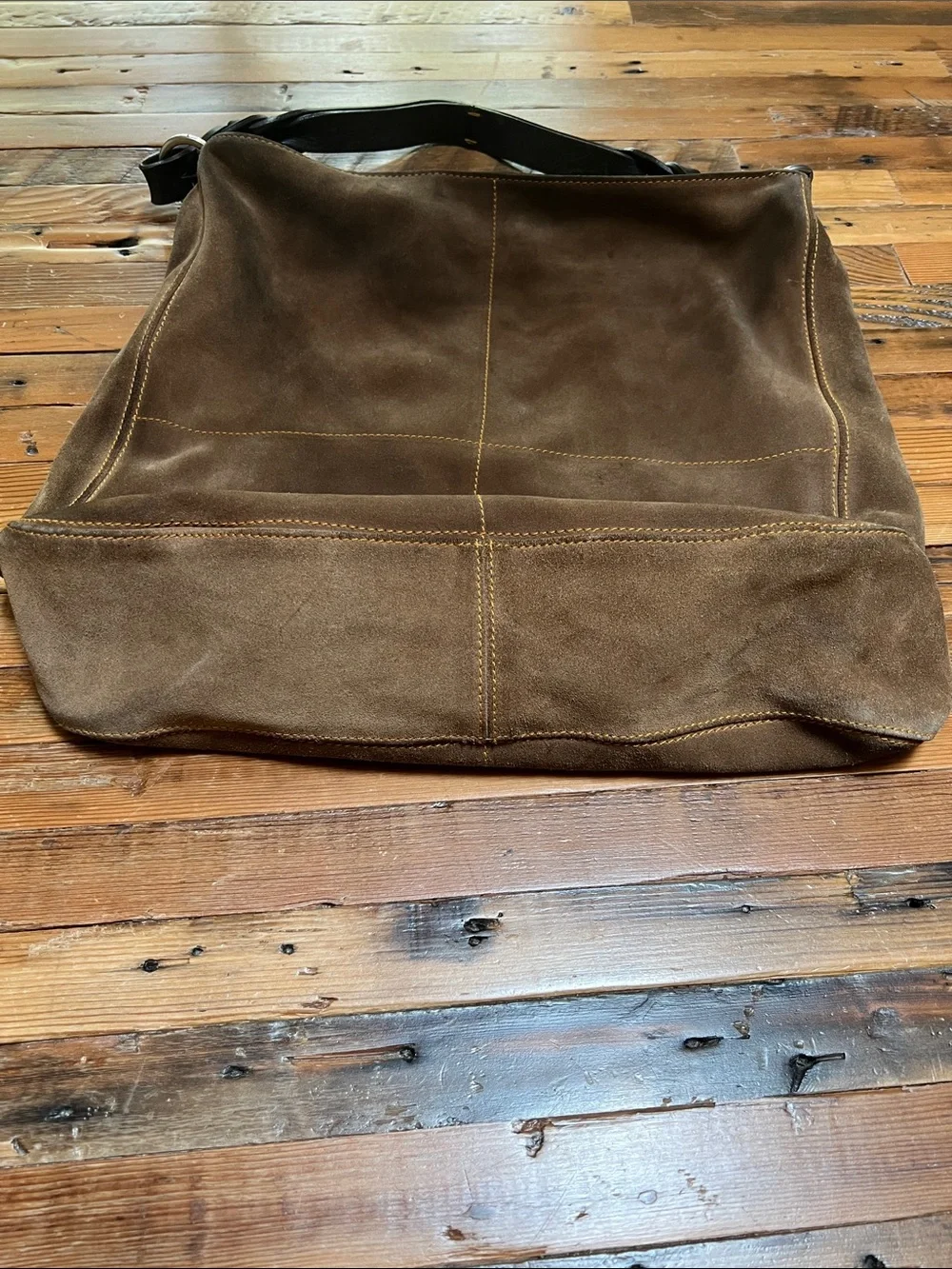 Hogan Suede Bucket Tote Hobo